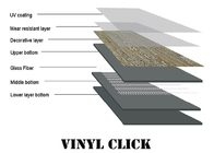 0.1mm-0.7mm Stone Effect LVT Click Flooring Light Scratch Protection